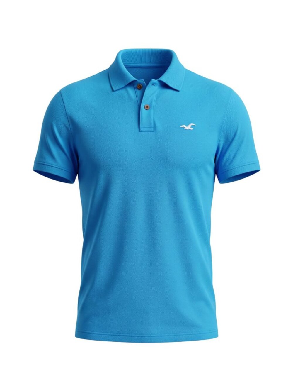 Hollister Men’s Sky Blue Classic Logo Polo Shirt XL